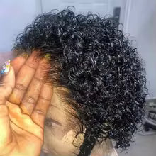 New style African small curly hair wig female short hair black fluffy explode chemical fiber hair explode wig headgear