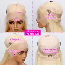 613 Blonde Bob Wig | Short Straight Human Hair